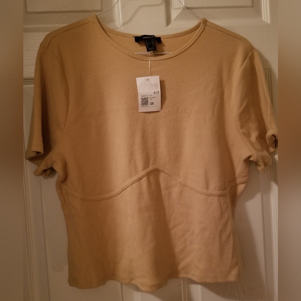 Forever 21 Knit Top/SSLV Taupe